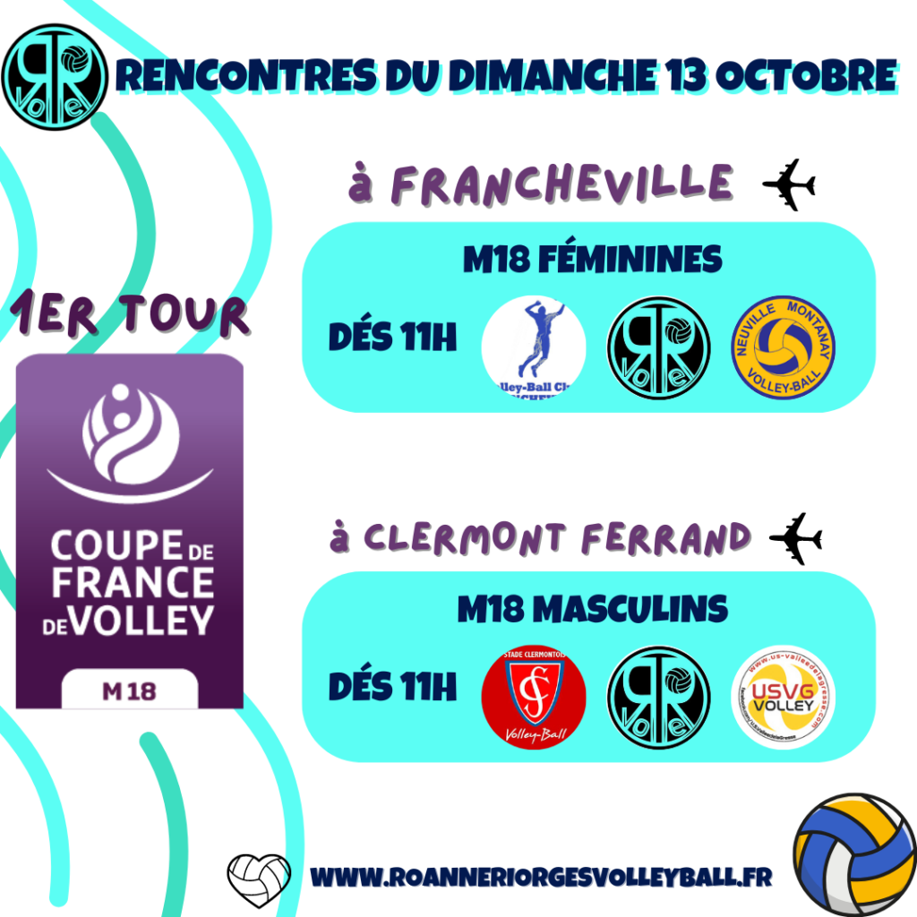 1er Tour Coupe de France Volley ball M18